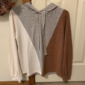 Hem & Thread color block hoodie sz S